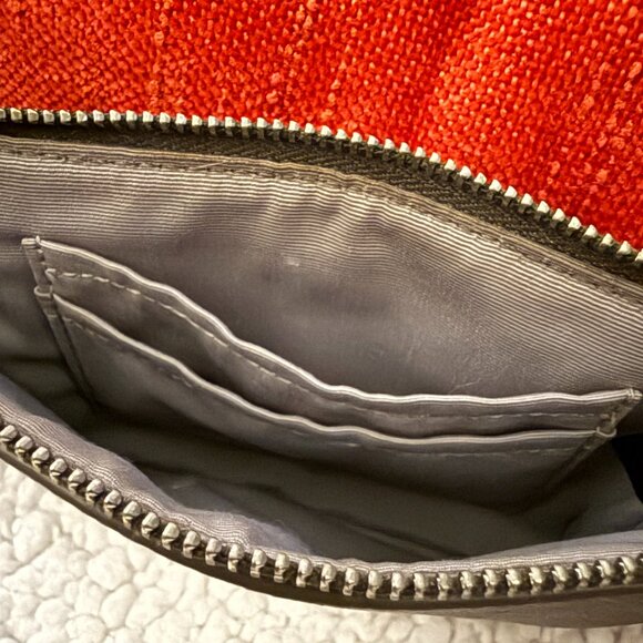 Coach Grey Leather Star-Print Wristlet – Silver Accents - Picture 9 of 13